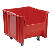 Mobile Giant Stack Container, 12-1/2" H x 16-1/2" W x 17-1/2" D, 250 lbs. Capacity, Red CD940 | Kelford