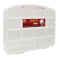 Clear Compartment Storage Box, 13" W x 10-1/4" D x 2-3/8" H, 10 Compartments CE884 | Kelford