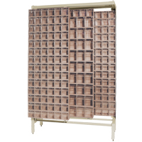 Syst&egrave;me de stockage &agrave; glissi&egrave;re &agrave; bacs basculants autonome, 48" la x 18" p x 77" h, 303 tiroirs Kelford