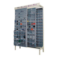 Syst&egrave;me de stockage &agrave; glissi&egrave;re &agrave; bacs basculants autonome, 48" la x 18" p x 77" h, 112 tiroirs Kelford