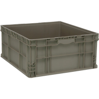 Stacking Container, 22.5" W x 22.5" D x 11" H, Grey CE994 | Kelford