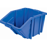 Jumbo Plastic Bin, 15-1/2" W x 13" H x 25" D, Blue, 200 lbs. Capacity Kelford