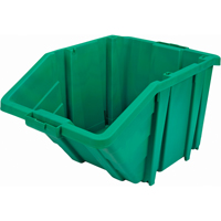 Jumbo Plastic Bin, 15-1/2" W x 13" H x 25" D, Green, 200 lbs. Capacity Kelford