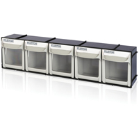 Bac basculant robuste, 23-1/2" la x 4" p x 5-7/8" h, 5 tiroirs Kelford