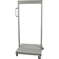 Servante mobile de bacs &agrave; plateaux inclinables - chariot seulement, &agrave; deux c&ocirc;t&eacute;s, 26-1/4" la x 22" p x 57-1/2" h Kelford