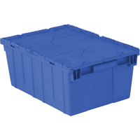 Flipak<sup>®</sup> Polyethylene Plastic (PE) Distribution Containers, 21.9" x 15.2" x 9.3", Blue CF557 | Kelford