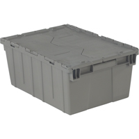 Flipak<sup>®</sup> Polyethylene Plastic (PE) Distribution Containers, 21.9" x 15.2" x 9.3", Grey CF559 | Kelford