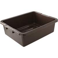 Contenant utilitaire sans compartiments, 7" ha x 21,5" p x 17" lo, Plastique, Brun Kelford
