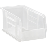 Clear-View Ultra Stack & Hang Bin, 4-1/8" W x 4" H x 10-7/8" D, Clear Kelford