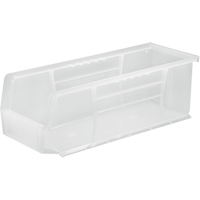 Bac transparent ultra empilable & suspendable, 5-1/2" la, 5" h x 14-3/4" p, Transparent Kelford