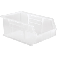 Bac transparent ultra empilable & suspendable, 8-1/4" la, 6" h x 13-5/8" p, Transparent Kelford