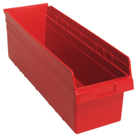Bacs pour &eacute;tag&egrave;re Store-Max, 8-3/8" la x 8" H x 23-5/8" p, Rouge, Capacit&eacute; 68 lb Kelford