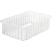 Divider Box<sup>®</sup> Container, Plastic, 16.5" W x 10.875" D x 5" H, Grey CF951 | Kelford