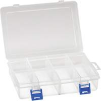 Plastic Compartment Box, 5.5" W x 7.75" D x 1.75" H, 8 Compartments CG069 | Kelford