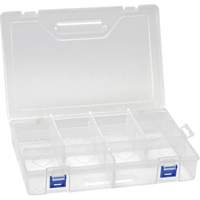Plastic Compartment Box, 7.75" W x 11.75" D x 2.2" H, 10 Compartments CG071 | Kelford