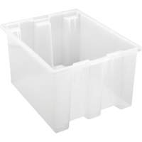 Contenant robuste Stack & Nest, 10" x 15,5" x 19,5", Transparent Kelford