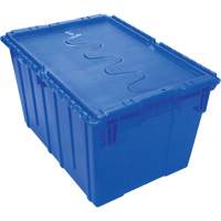 Flip Top Plastic Distribution Container, 21.65" x 15.5" x 12.5", Blue CG127 | Kelford