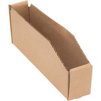 Boîtes profondes en carton ondul&eacute;, 1-15/16" la x 11-1/4" p x 4-1/2" h, Beige Kelford