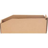 Boîtes profondes en carton ondul&eacute;, 1-15/16" la x 11-1/4" p x 4-1/2" h, Beige Kelford