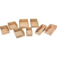 Boîtes profondes en carton ondul&eacute;, 11-3/4" la x 17-1/4" p x 4-1/2" h, Beige Kelford