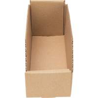 Boîtes profondes en carton ondul&eacute;, 3-3/4" la x 11-1/4" p x 4-1/2" h, Beige Kelford