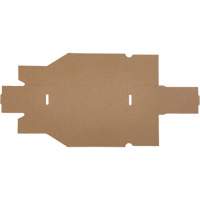 Boîtes profondes en carton ondul&eacute;, 3-3/4" la x 11-1/4" p x 4-1/2" h, Beige Kelford