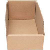 Boîtes profondes en carton ondul&eacute;, 5-3/4" la x 11-1/4" p x 4-1/2" h, Beige Kelford