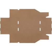Boîtes profondes en carton ondul&eacute;, 8-3/4" la x 11-1/4" p x 4-1/2" h, Beige Kelford