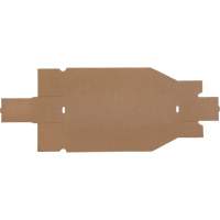 Boîtes profondes en carton ondul&eacute;, 3-3/4" la x 17-1/4" p x 4-1/2" h, Beige Kelford