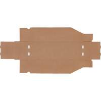 Boîtes profondes en carton ondul&eacute;, 5-3/4" la x 17-1/4" p x 4-1/2" h, Beige Kelford