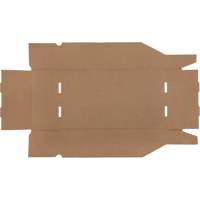 Boîtes profondes en carton ondul&eacute;, 9-3/4" la x 17-1/4" p x 4-1/2" h, Beige Kelford