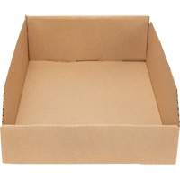 Boîtes profondes en carton ondul&eacute;, 11-3/4" la x 17-1/4" p x 4-1/2" h, Beige Kelford