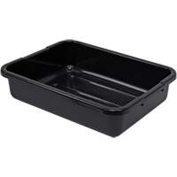 All-Purpose Ribbed-Bottom Storage Tub, 5" H x 15" D x 21" L, Plastic, Black CG209 | Kelford