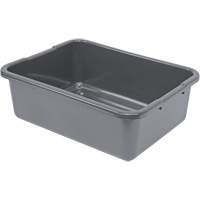 All-Purpose Ribbed-Bottom Storage Tub, 7" H x 15" D x 21" L, Plastic, Grey CG217 | Kelford