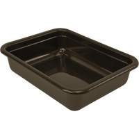 All-Purpose Flat-Bottom Storage Tub, 5" H x 17" D x 22" L, Plastic, Brown CG222 | Kelford