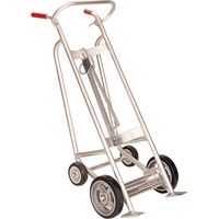 Diables pour baril avec frein manuel, Fabriqu&eacute; en Aluminium, 25 - 55 gal. US (20 - 45 gal. imp.) Kelford