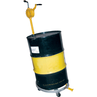 Tilting Drum Dollies, Steel, 1200 lbs. Capacity, 23-1/2" Diameter, Cast Iron Casters DC022 | Kelford