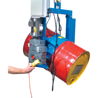 Power Drum Tilter - 1 Phase/115V, 55 US gal. (45 Imperial Gal.) Drum Size, 1500 lbs./680 kg. Cap. Kelford