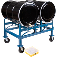 Porte-barils empilables, 2 barils, Capacit&eacute; de 1600 lb, 45-1/2" la x 30" p x 12-1/2" h Kelford