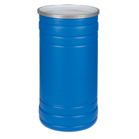 Polyethylene Drums, 15.5 US gal (12.91 imp. Gal.), Open Top, Blue DC538 | Kelford