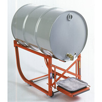 Drum Cradle with Drip Tray, 55 US gal. (45 Imperial Gal.) Capacity, 600 lbs./272 kg Load Limit Kelford
