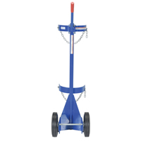 Chariot pour bouteille de gaz, Roues Caoutchouc, Base de 12" la x 15-1/2" lo, 500 lb Kelford