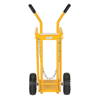 Chariot pour bouteille de gaz, Roues Caoutchouc moul&eacute;, Base de 9-13/16" la x 16" lo, 150 lb Kelford