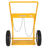 Chariot pour bouteille de gaz, Roues Caoutchouc, Base de 22" la x 14-1/8" lo, 250 lb Kelford