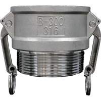 Cam & Groove Coupling, Stainless Steel, Type B, 3/4", Male NPT, 250 PSI Kelford
