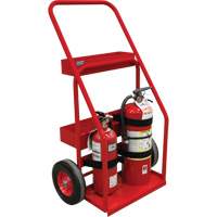 Chariot de prevention d'incendie pour travaux &agrave; chaud, Roues Semi-pneumatique, Base de 17,75" la x 8,9" lo, 100 lb Kelford