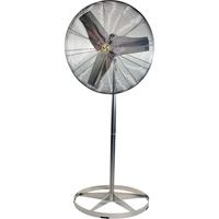 Stainless Steel Food Service Washdown Air Circulating Fans, Industrial, 1 Speed, 20" Diameter Kelford
