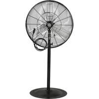 Outdoor Misting and Oscillating Pedestal Fan, Heavy-Duty, 3 Speed, 30" Diameter EA829 | Kelford