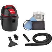 Aspirateur portable pour atelier, Secs-humides, 2,5 CV, 2,5 gal. US (9,5 litres) Kelford