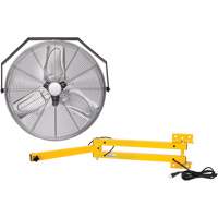Industrial Workstation Fan Kit with Double Locking Arm, 24" Dia., 3 Speeds Kelford